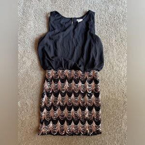 L8r dress size large with sequins
